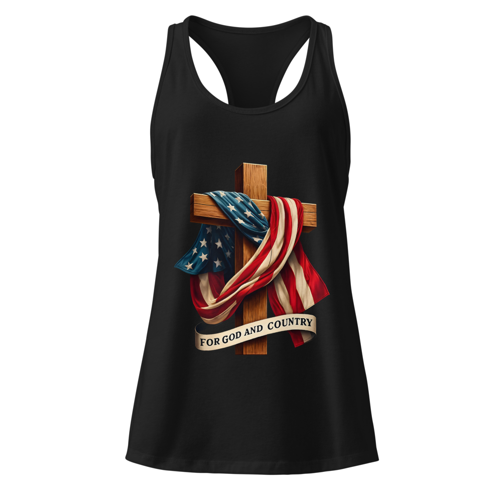 Womens Tank- For God and Country